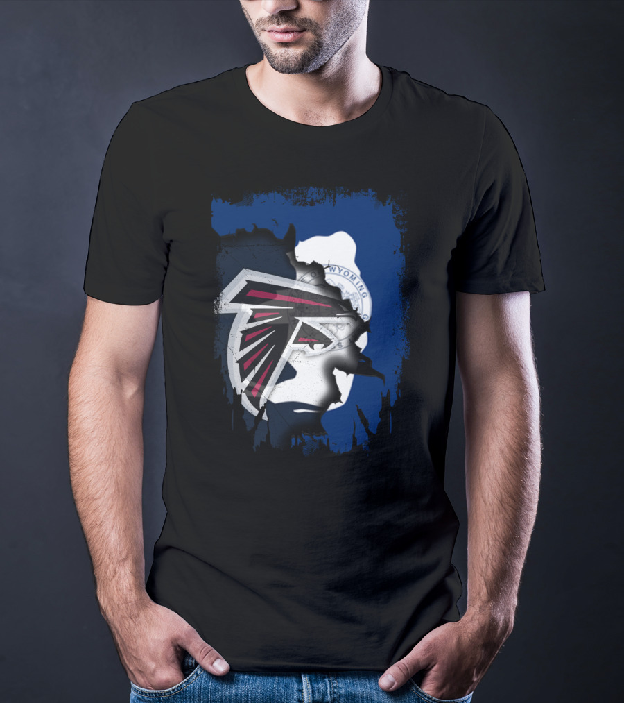 Wyoming State Pride With Atlanta Falcons T-Shirt