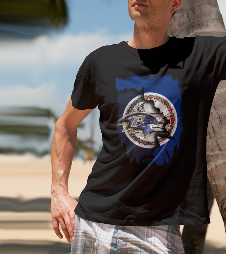 Baltimore Ravens Virginia State Pride Collaboration T-Shirt
