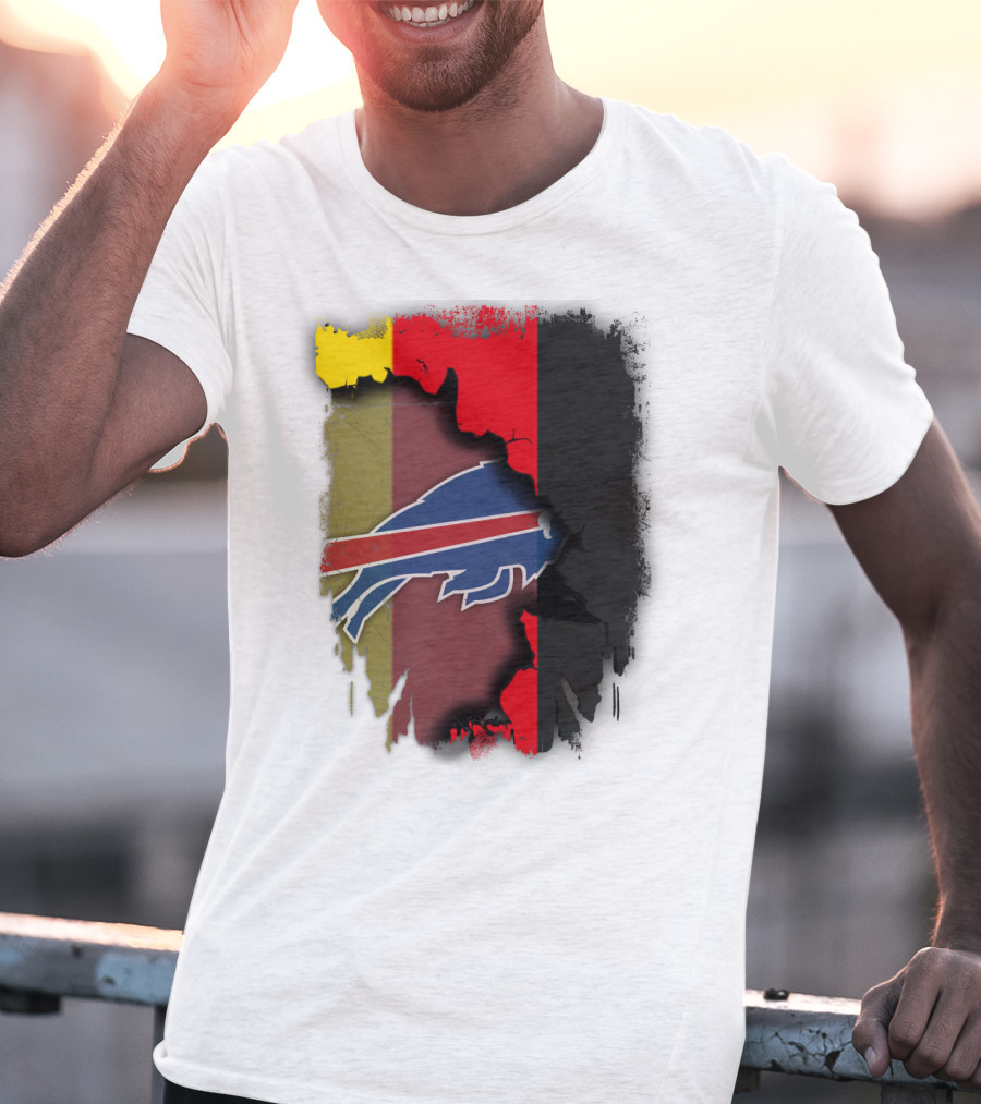Germany Flag With Buffalo Bills Logo Integration T-Shirt