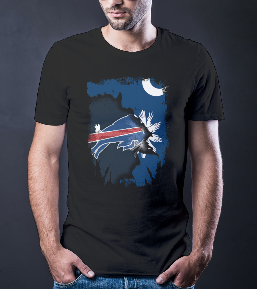 Together South Carolina Bills Moon Palmetto T-Shirt