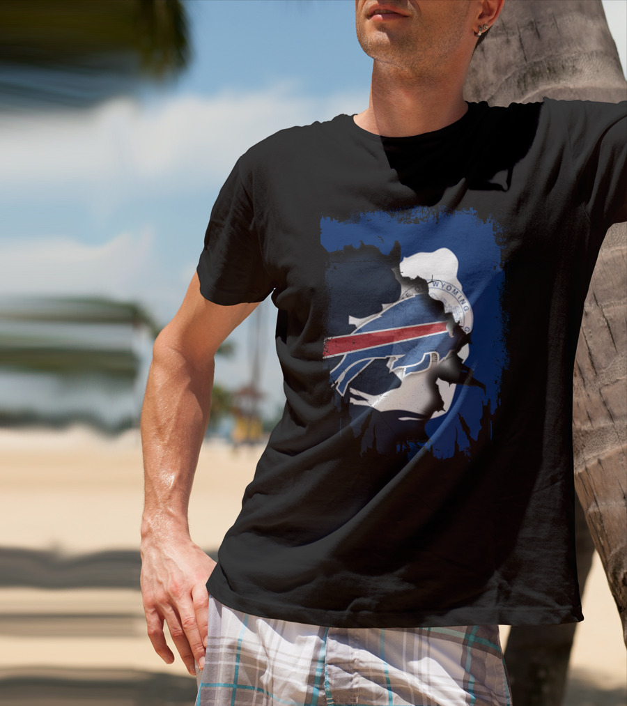 Buffalo Bills And Wyoming State Unity T-Shirt