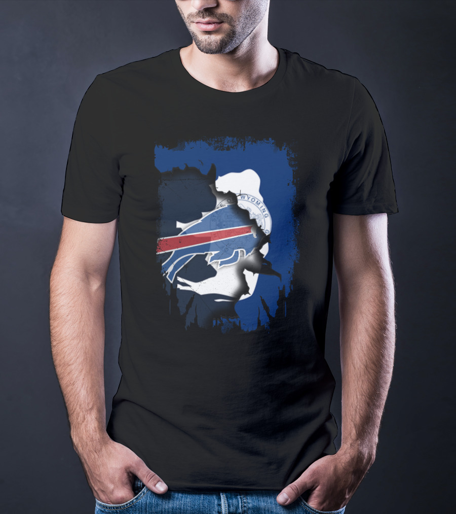 Buffalo Bills And Wyoming State Unity T-Shirt