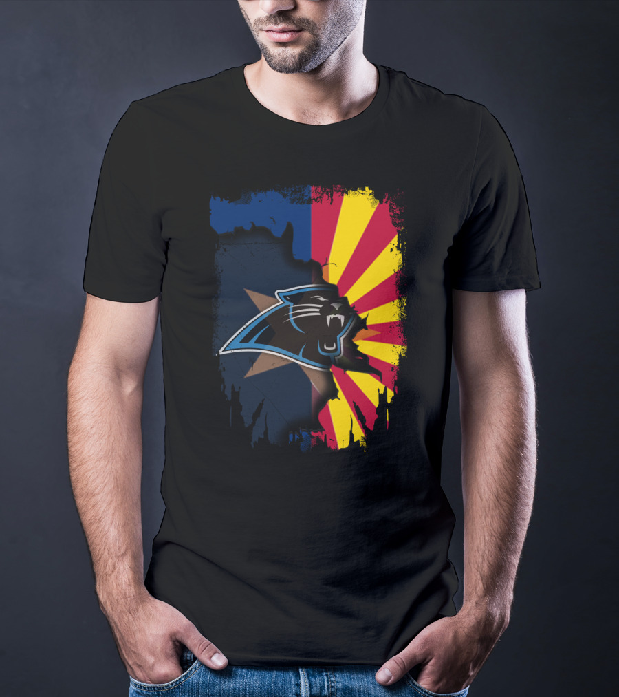 Arizona Panthers Unity With Sunburst Flag T-Shirt