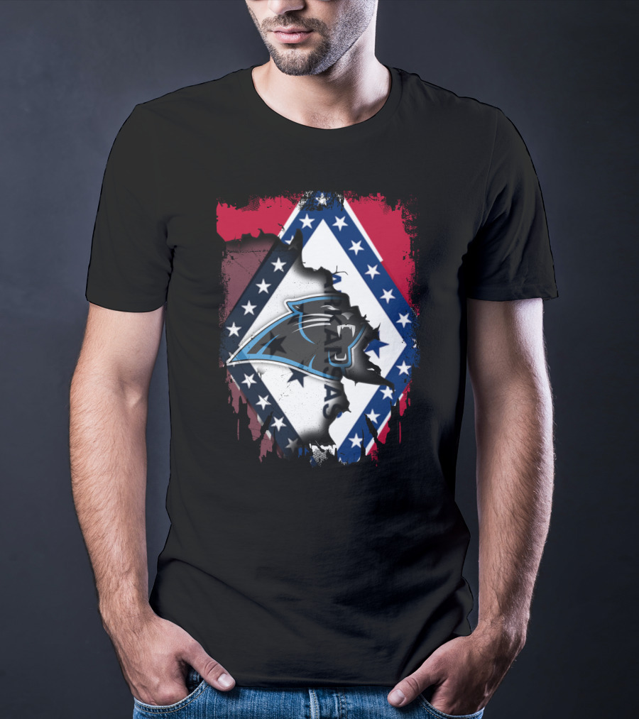 Together Arkansas Panthers American Flag Fusion T-Shirt