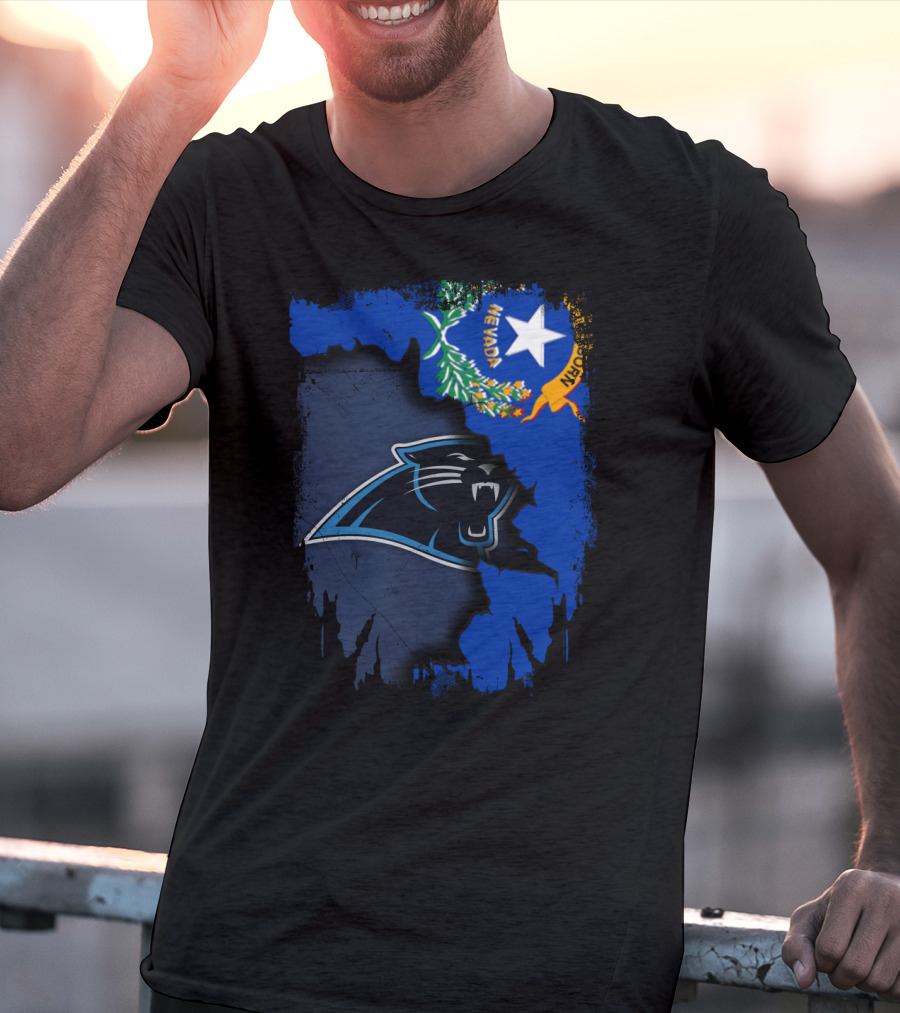 Nevada Panthers Collaboration With State Flag Elements T-Shirt