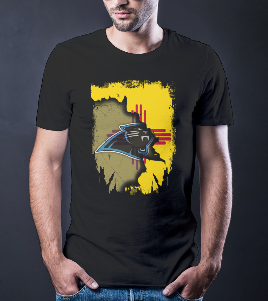 Together New Mexico Zia Symbol With Panthers T-Shirt