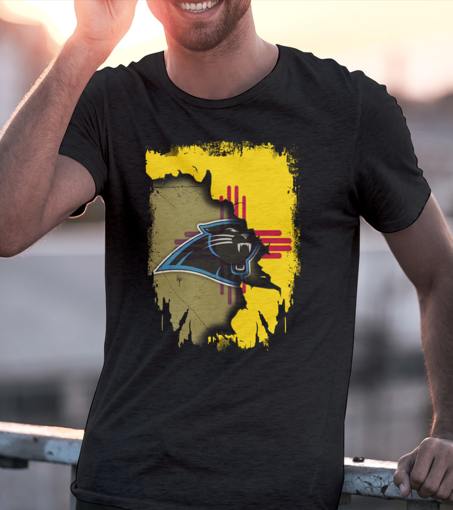 Together New Mexico Zia Symbol With Panthers T-Shirt
