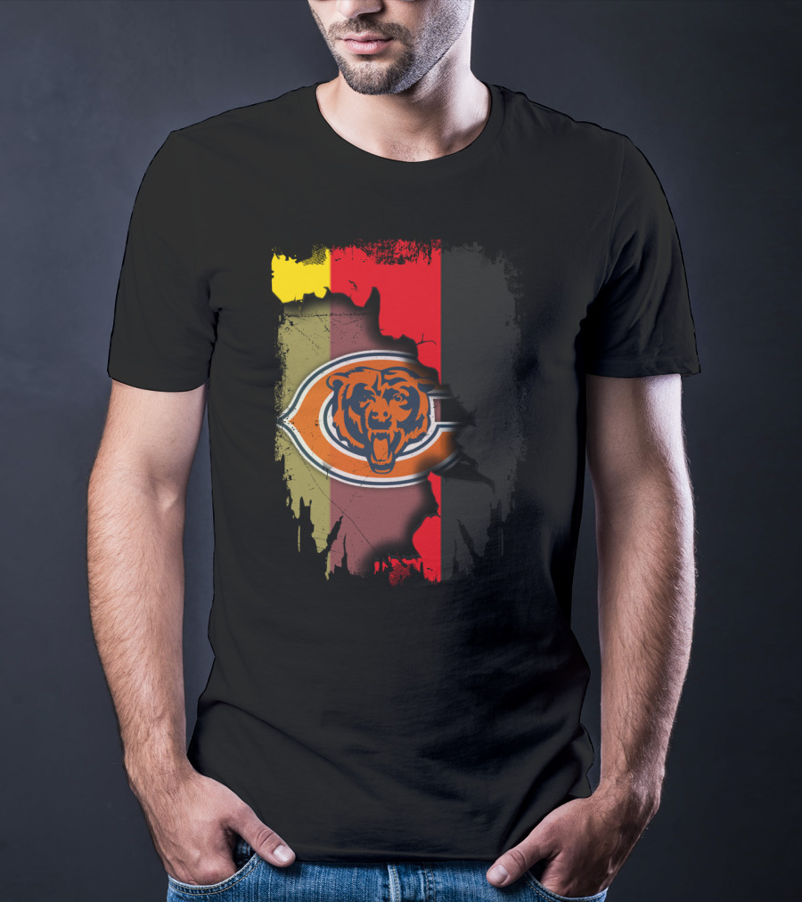 Chicago Bears Germany Flag Fusion T-Shirt