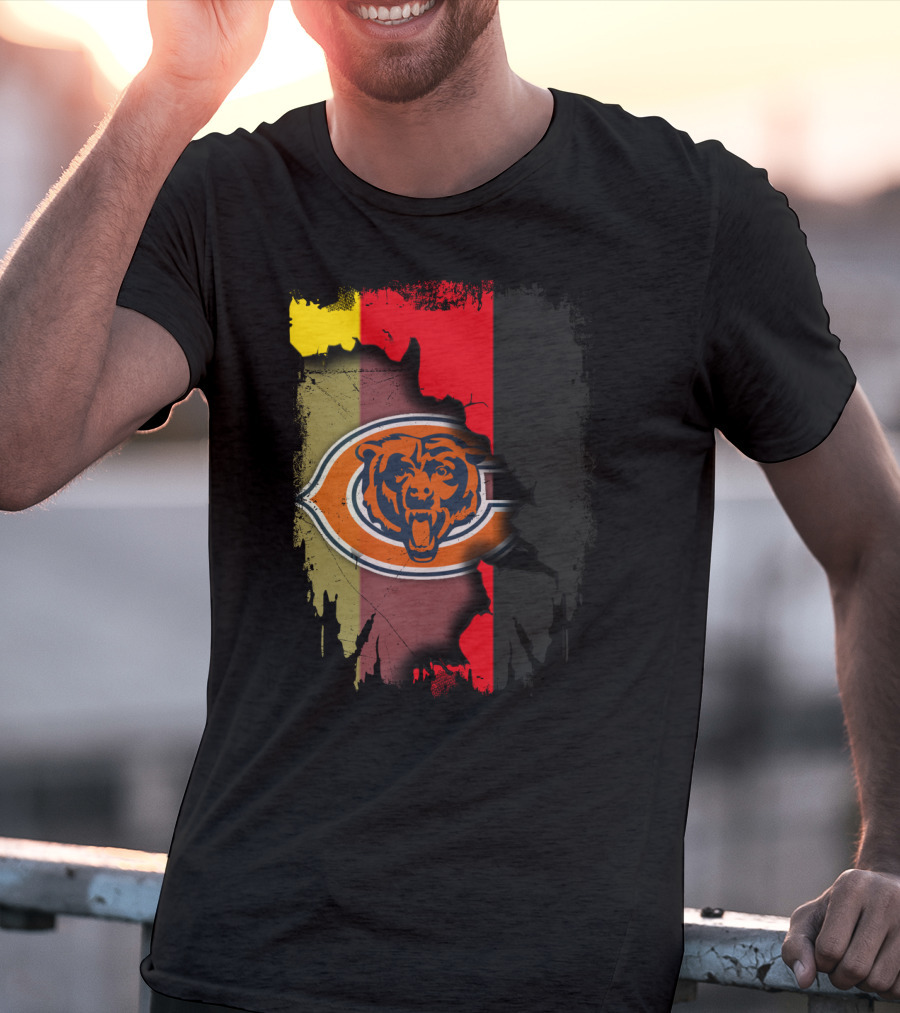 Chicago Bears Germany Flag Fusion T-Shirt