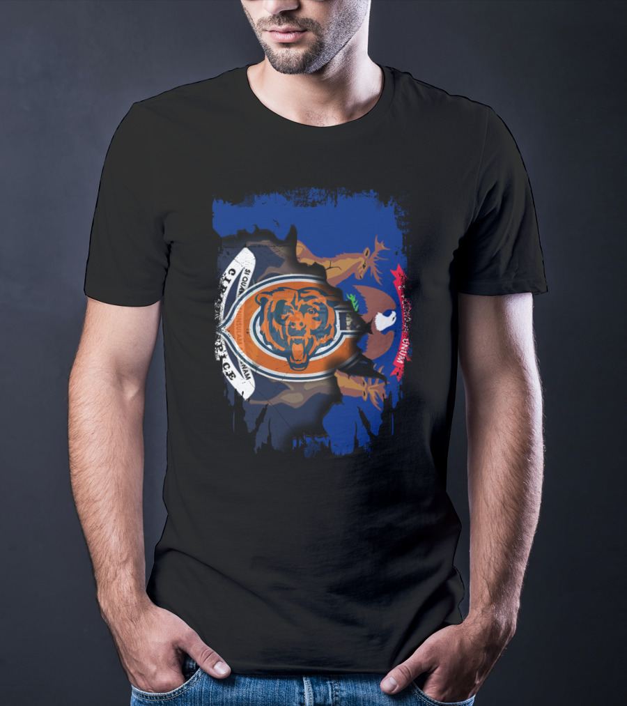 Detroit And Bears Together Michigan T-Shirt