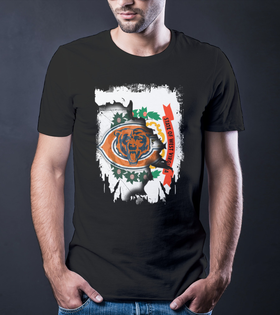 State Of West Virginia Bears Emblem T-Shirt