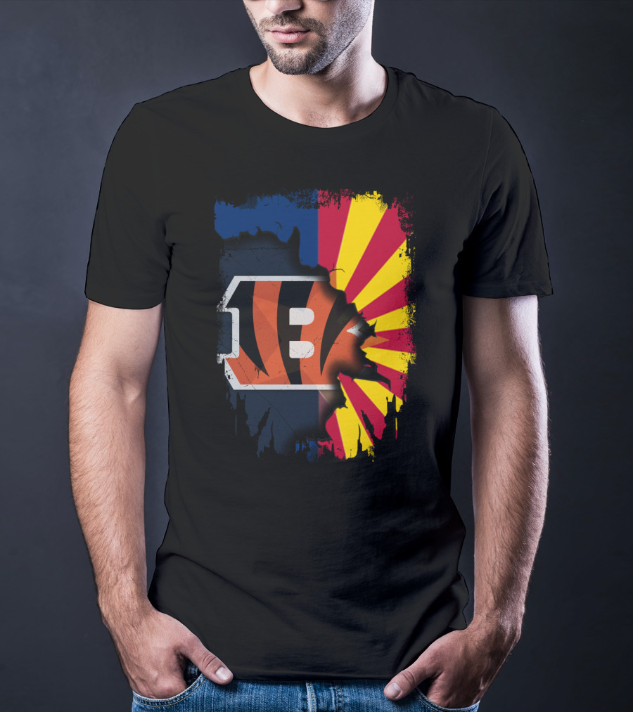 Together Arizona And Cincinnati Bengals T-Shirt