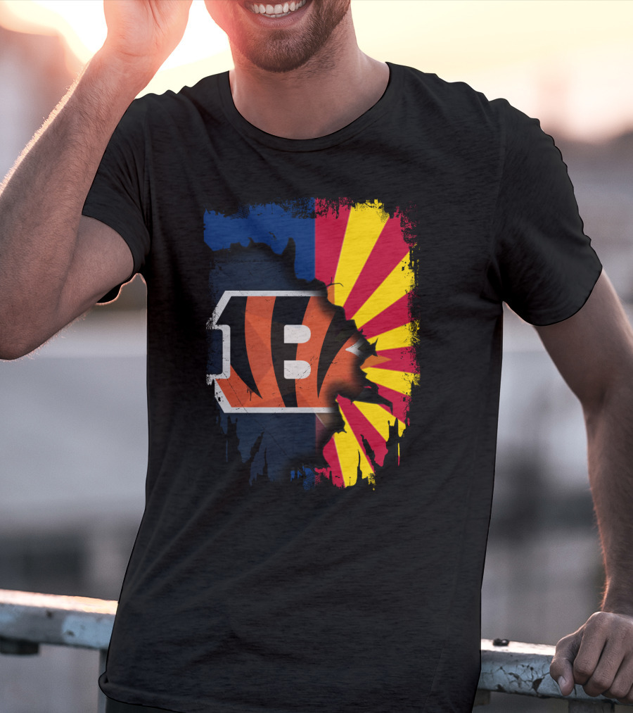 Together Arizona And Cincinnati Bengals T-Shirt