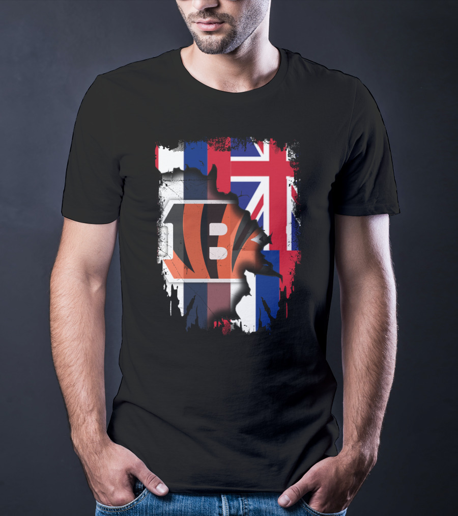 Together Hawaii Bengals Union Flag Fusion T-Shirt