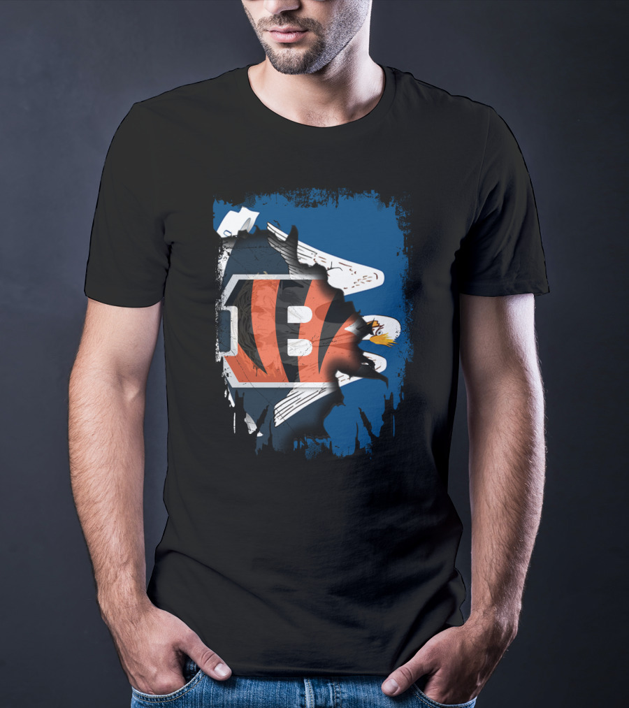 Together Louisiana Bengals Eagles Unity T-Shirt