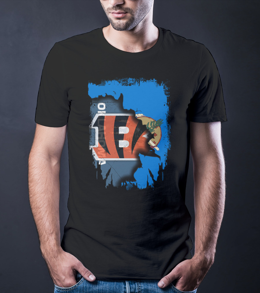 Together Oklahoma Bengals Iconic Symbol Fusion T-Shirt