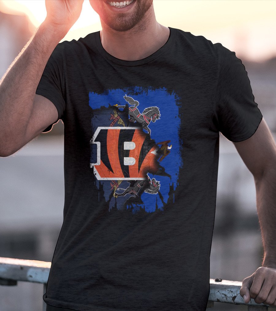 Pennsylvania Crest Merged With Bengals Logo Collaboration T-Shirt