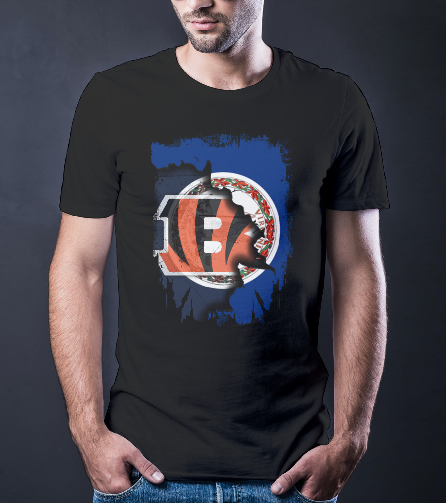 Virginia State Seal With Cincinnati Bengals T-Shirt