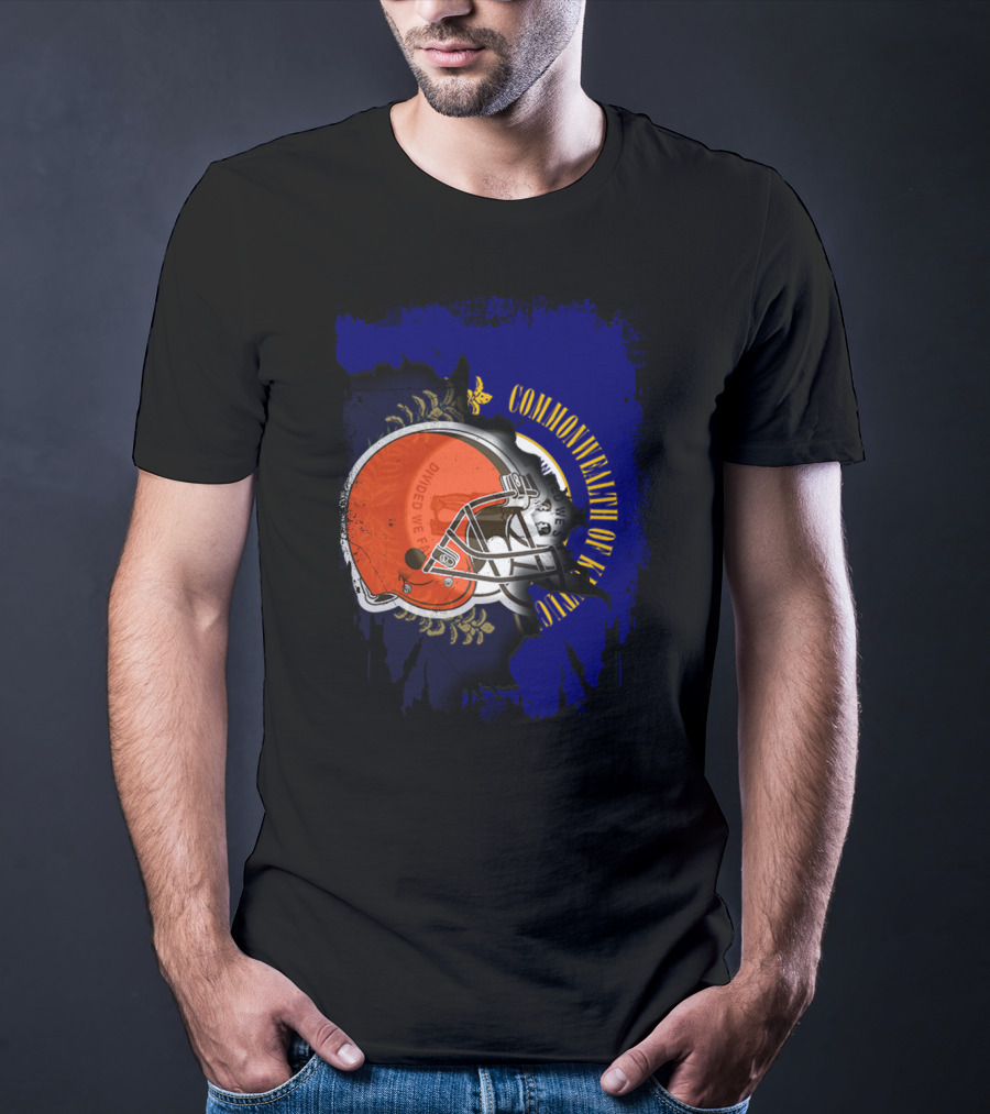 Commonwealth Of Kentucky Browns Helmet Together T-Shirt