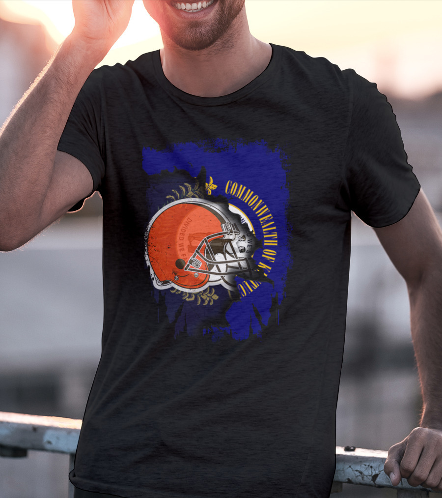Commonwealth Of Kentucky Browns Helmet Together T-Shirt