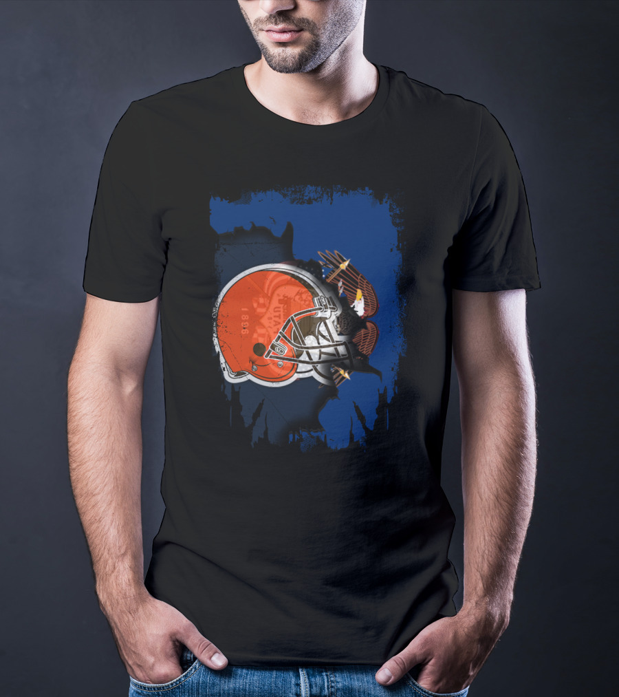 Together Utah Browns Helmet And Eagle T-Shirt
