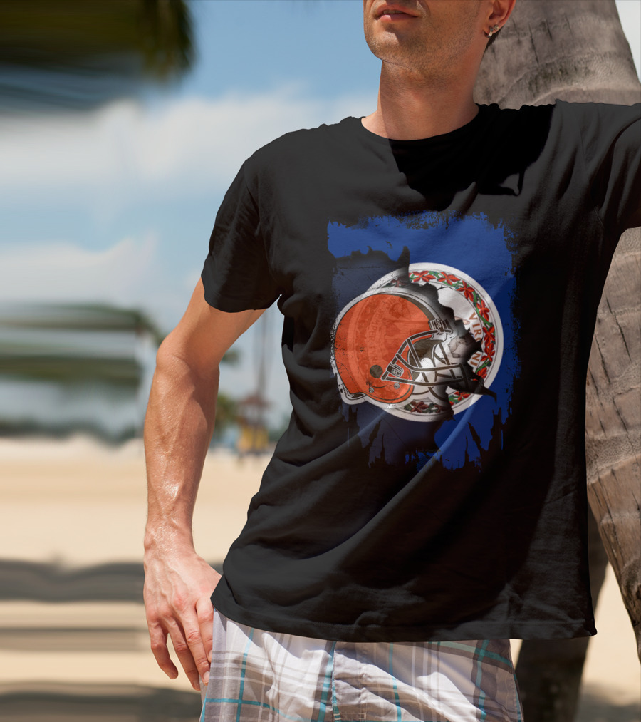 Together Virginia With Browns Helmet And State Seal T-Shirt