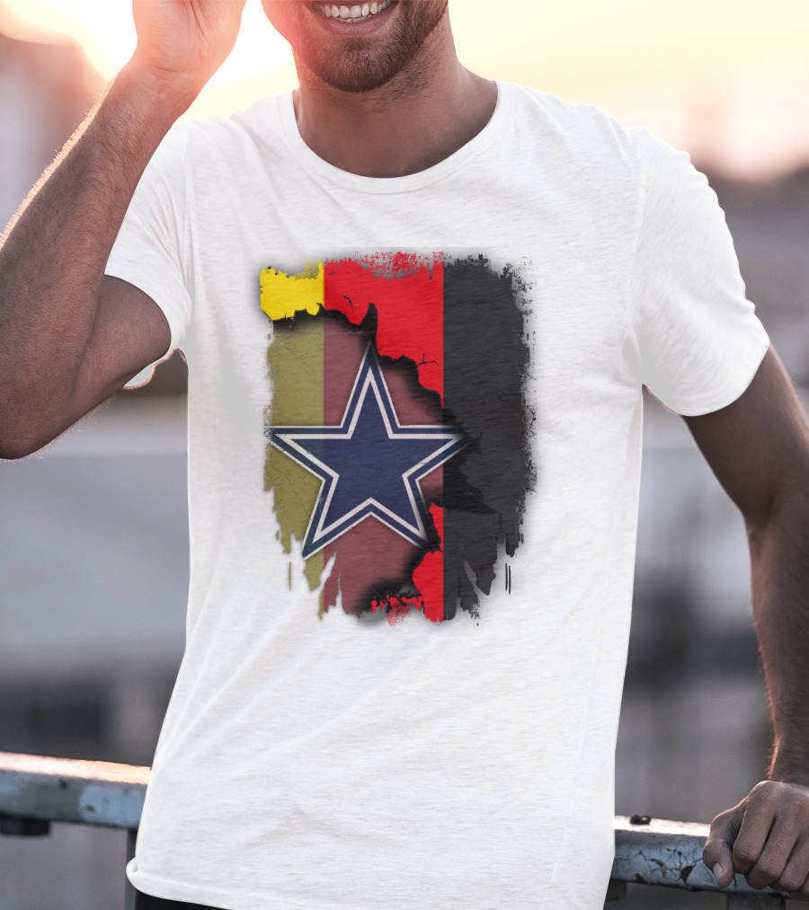 Germany Flag With Cowboys Star T-Shirt