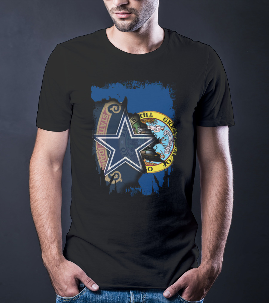 Together Idaho Cowboys Seal And Star Fusion T-Shirt