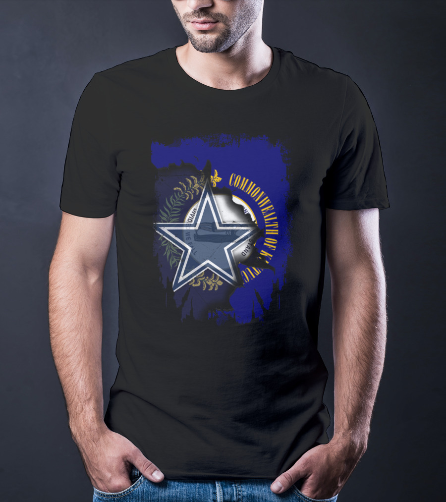 Commonwealth Of Kentucky Dallas Cowboys Star Emblem Fusion T-Shirt