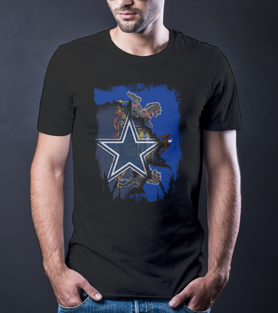 Pennsylvania State Symbol With Dallas Cowboys Star T-Shirt