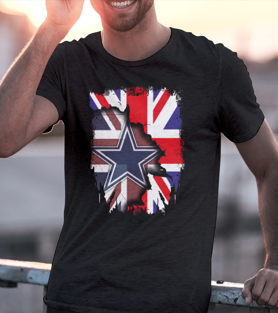 United Kingdom Dallas Cowboys Union Jack Star Combination T-Shirt