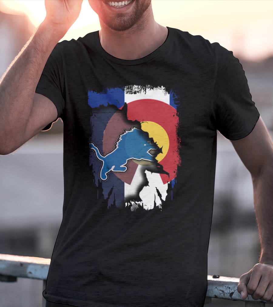 Together Colorado With Lions Detroit Pride Fusion T-Shirt
