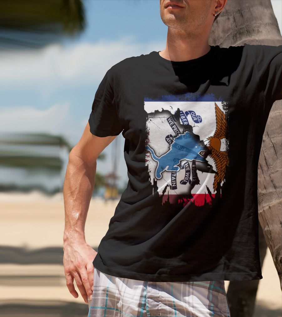 Detroit Lions Iowa Pride Clash T-Shirt