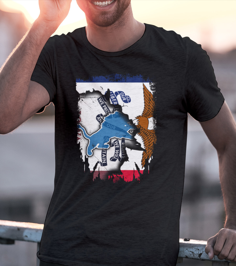 Detroit Lions Iowa Pride Clash T-Shirt