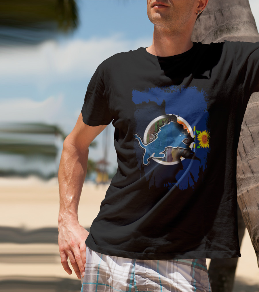 Detroit Lions Kansas Sunflower State Unity T-Shirt