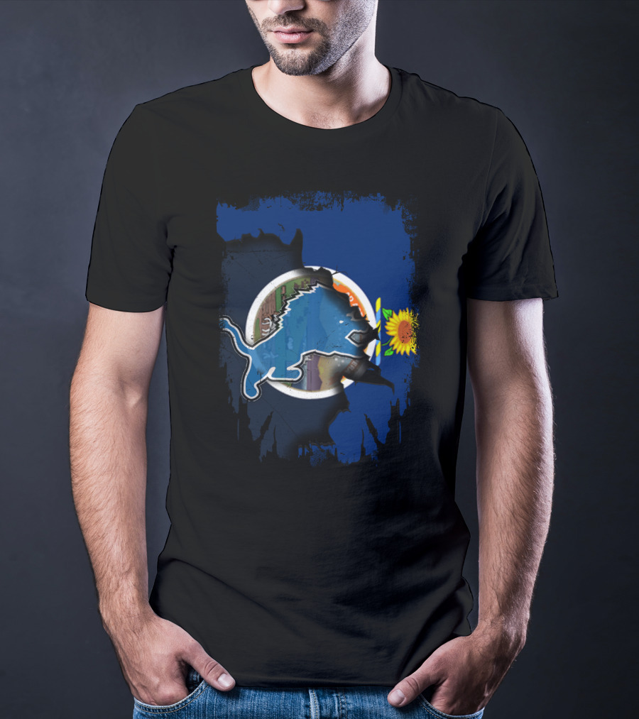 Detroit Lions Kansas Sunflower State Unity T-Shirt