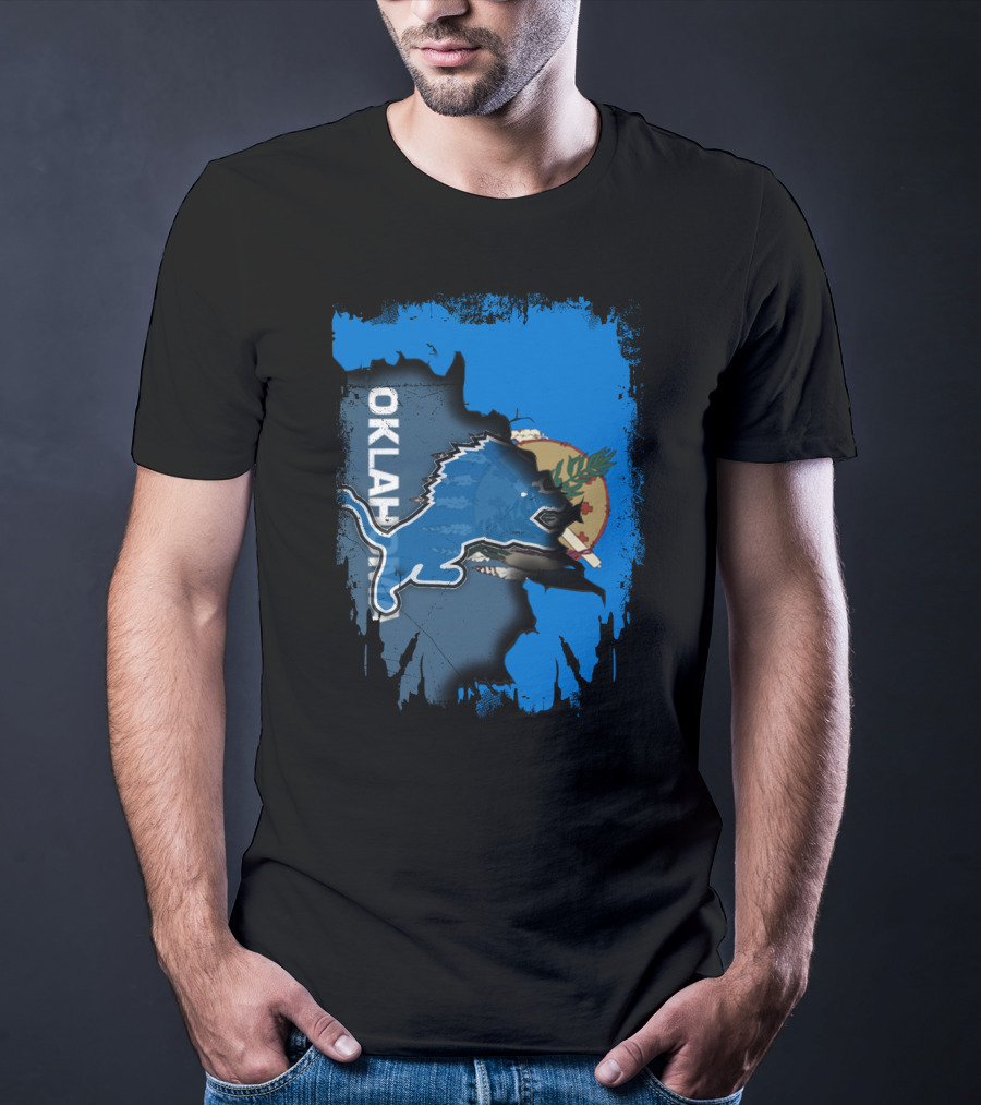 Oklahoma Detroit Lions Mashup T-Shirt