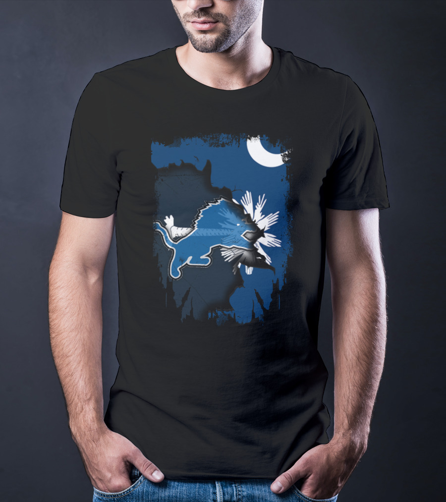 Together South Carolina With Detroit Lions And Palmetto Moon T-Shirt