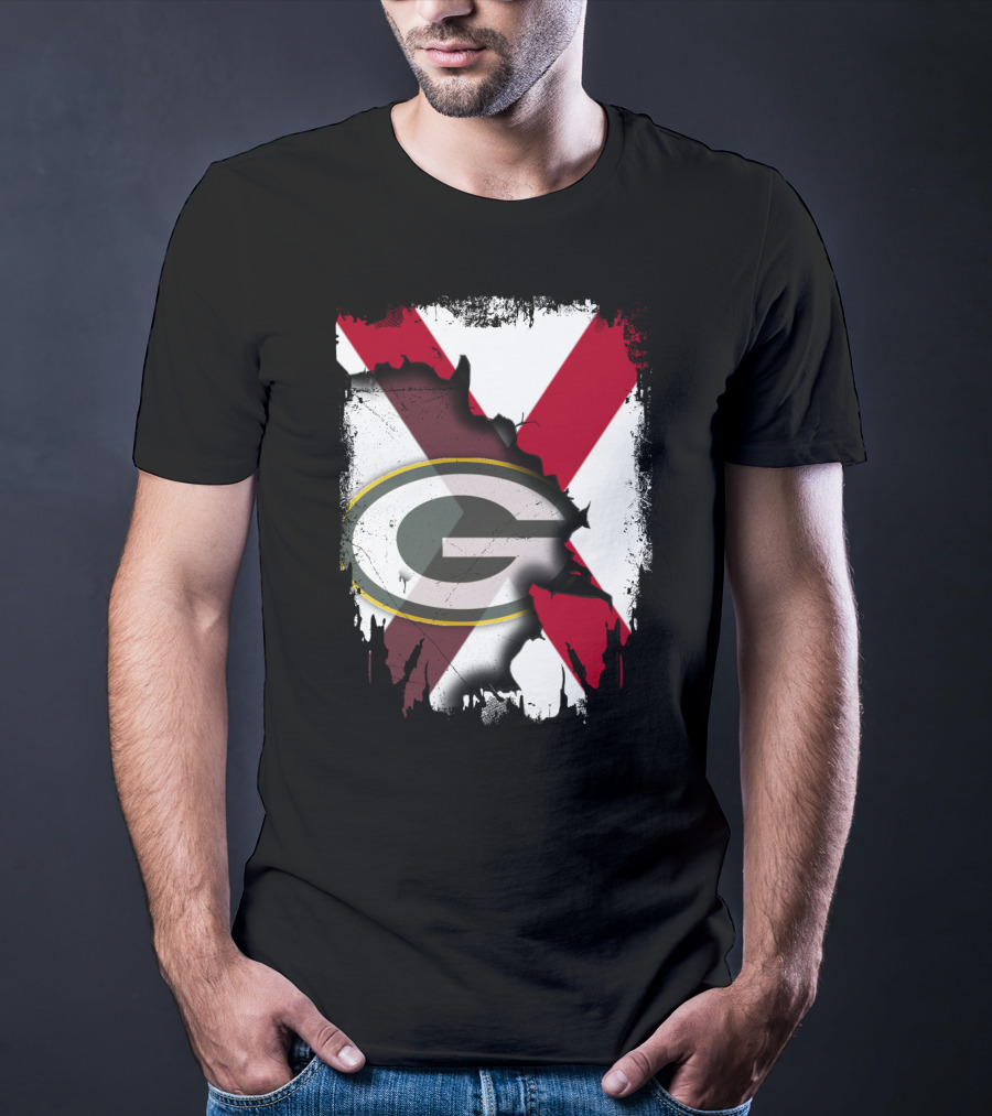 Alabama And Green Bay Packers United T-Shirt