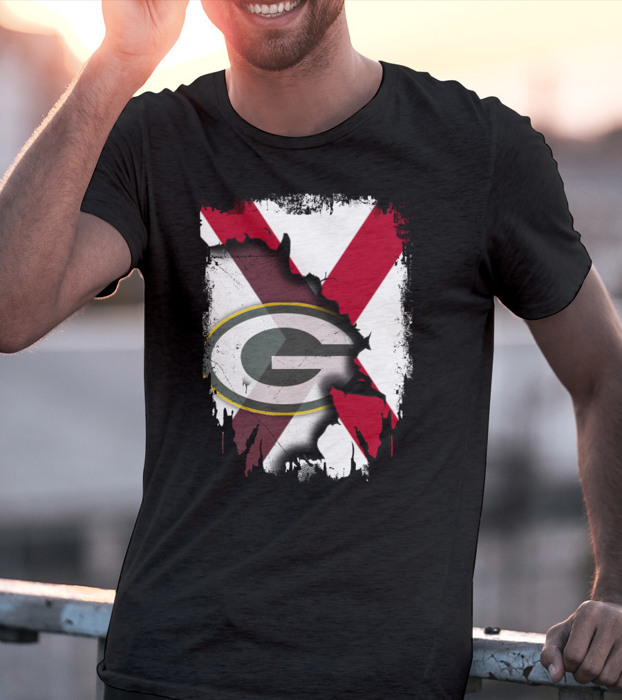 Alabama And Green Bay Packers United T-Shirt