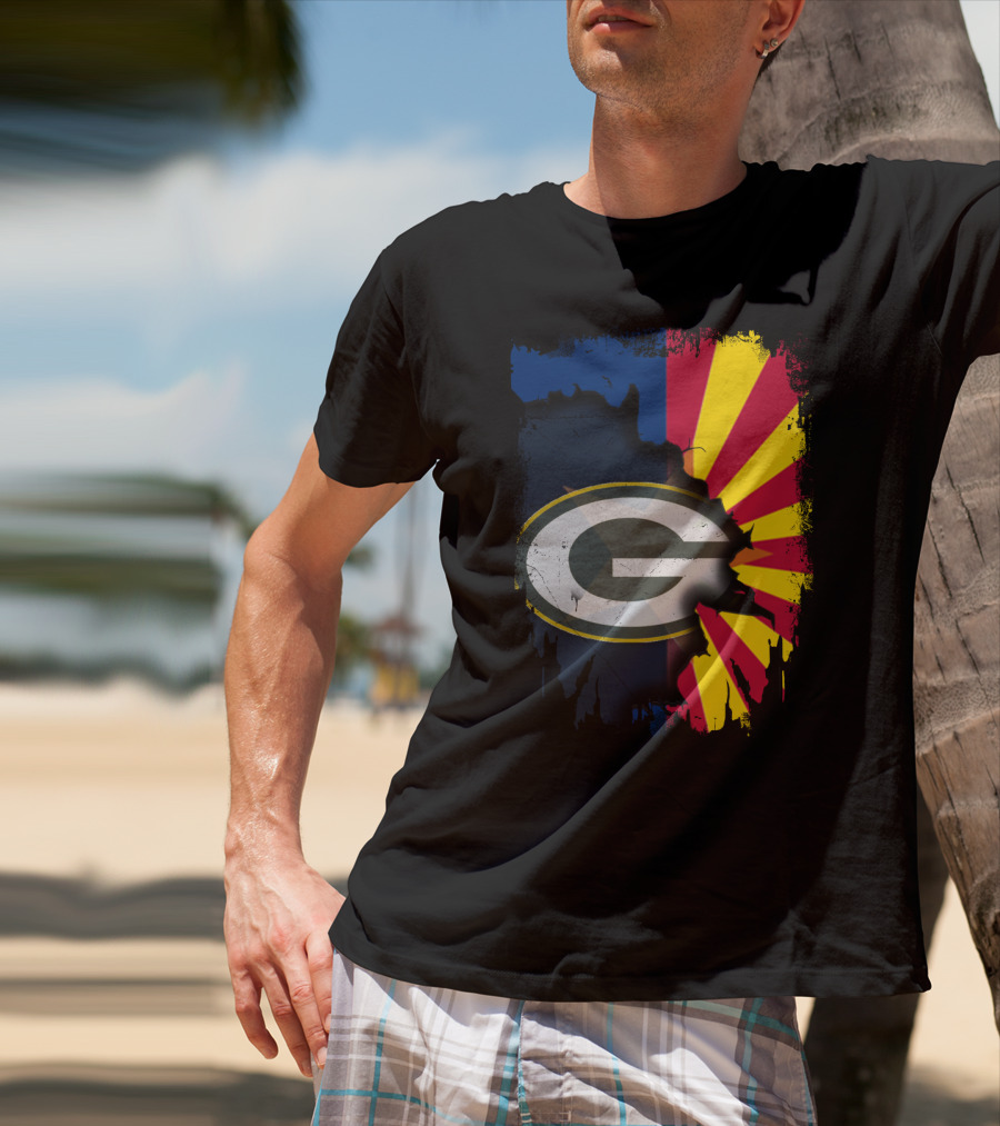 Together Arizona Green Bay Packers Fusion T-Shirt