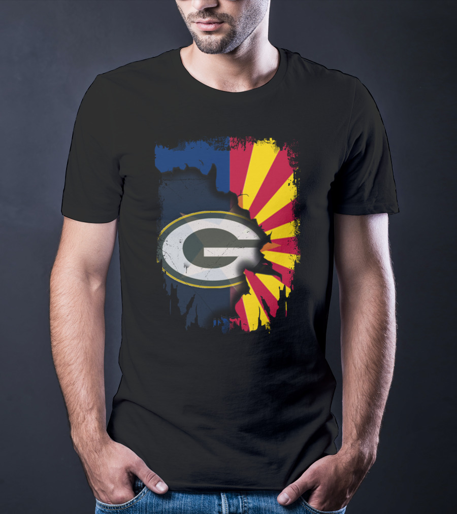 Together Arizona Green Bay Packers Fusion T-Shirt