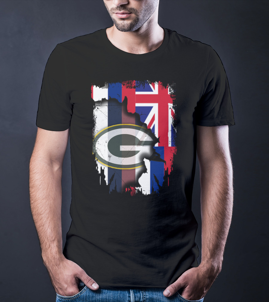 Together Hawaii With Packers G Logo Union Jack T-Shirt