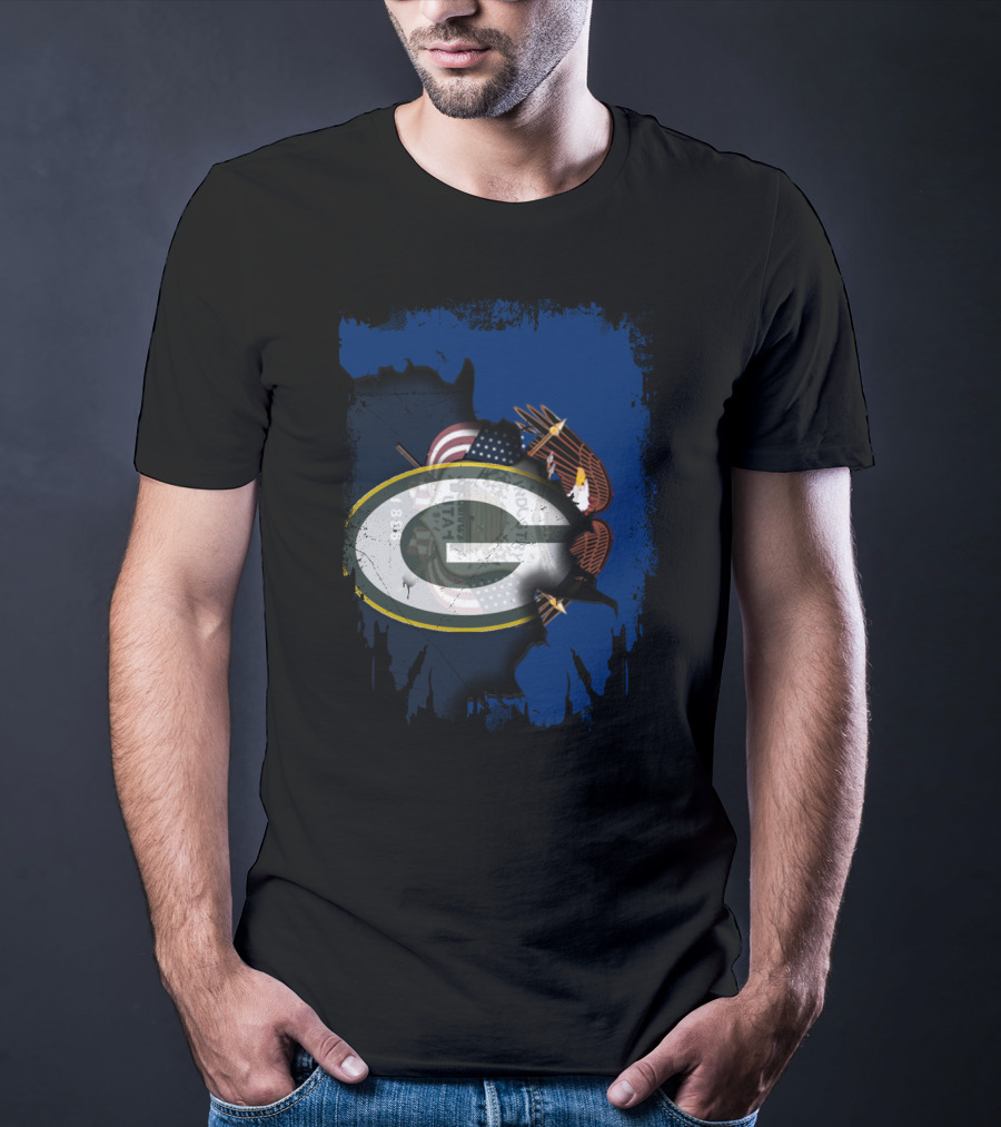 Packers Together Utah State Pride American Eagle Flag T-Shirt
