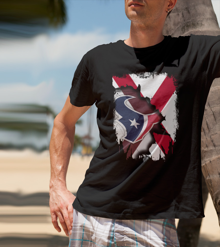 Houston Texans Alabama State Flag Unity T-Shirt