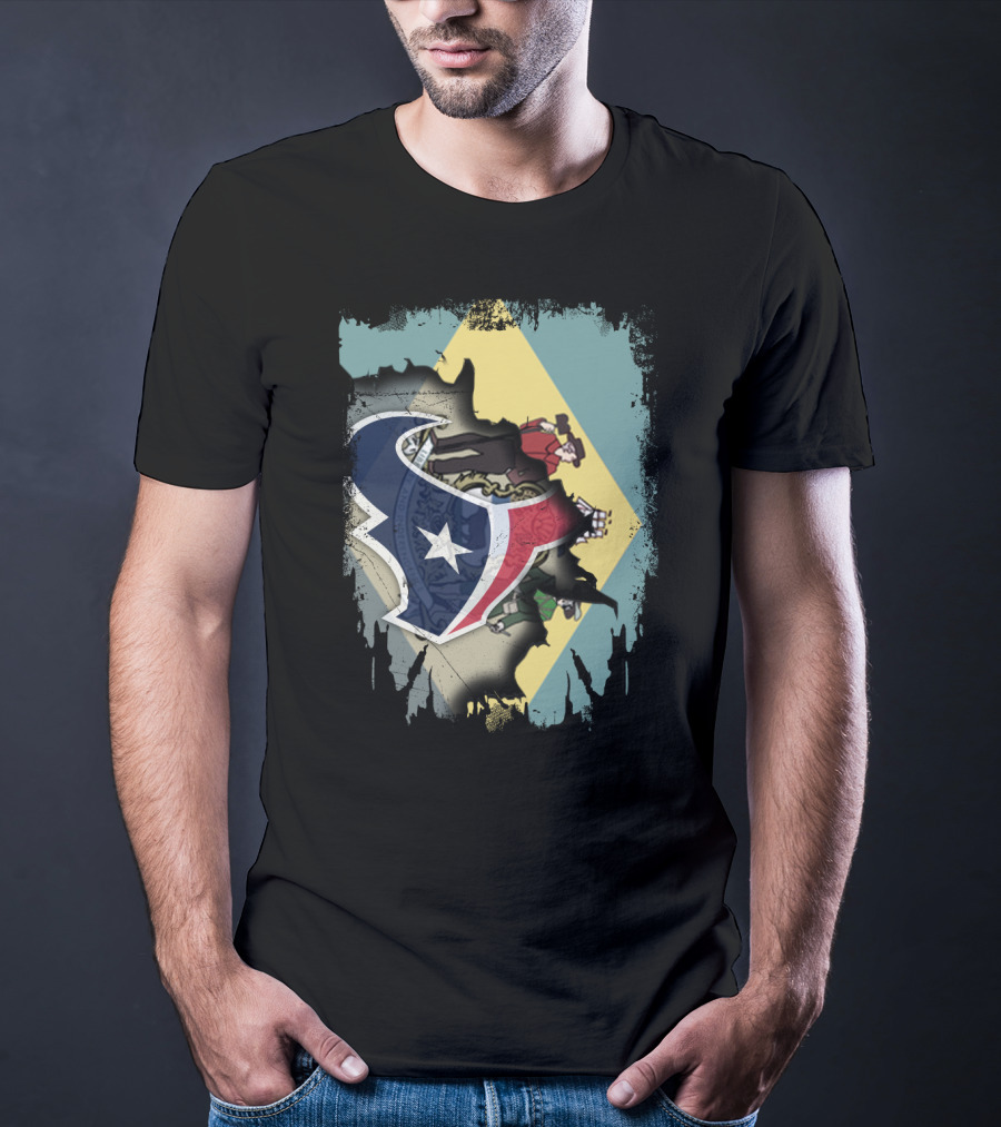 Together Delaware With Texans NFL Collaboration T-Shirt