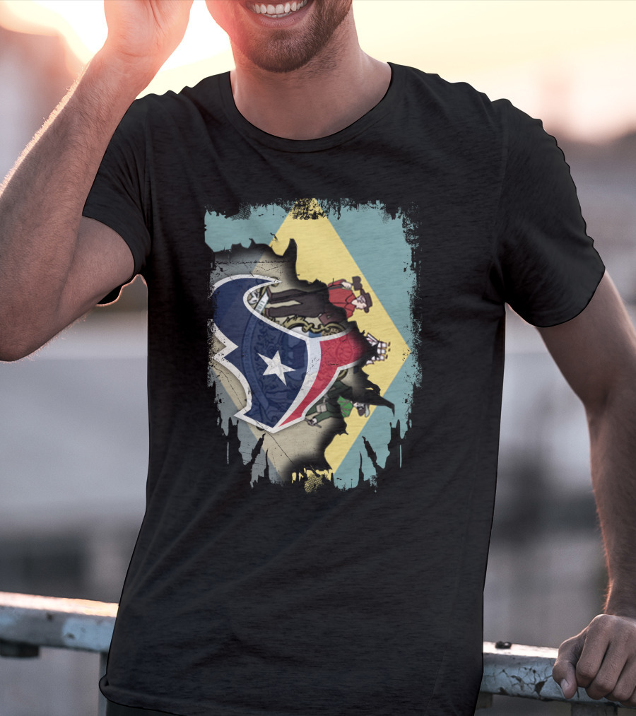 Together Delaware With Texans NFL Collaboration T-Shirt
