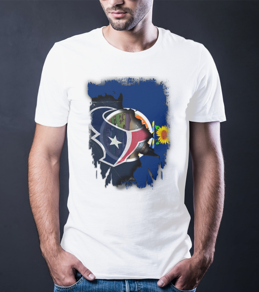Kansas Sunflower With Texas Star Collaboration T-Shirt