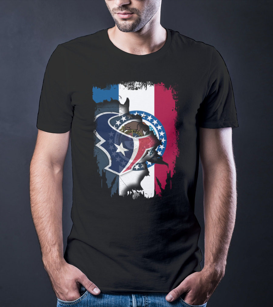 Missouri And Texans United With State Symbols T-Shirt