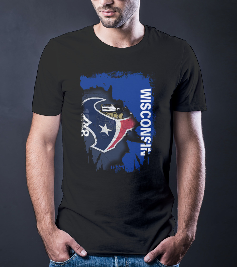 Wisconsin Texan Unity With Star Emblem T-Shirt